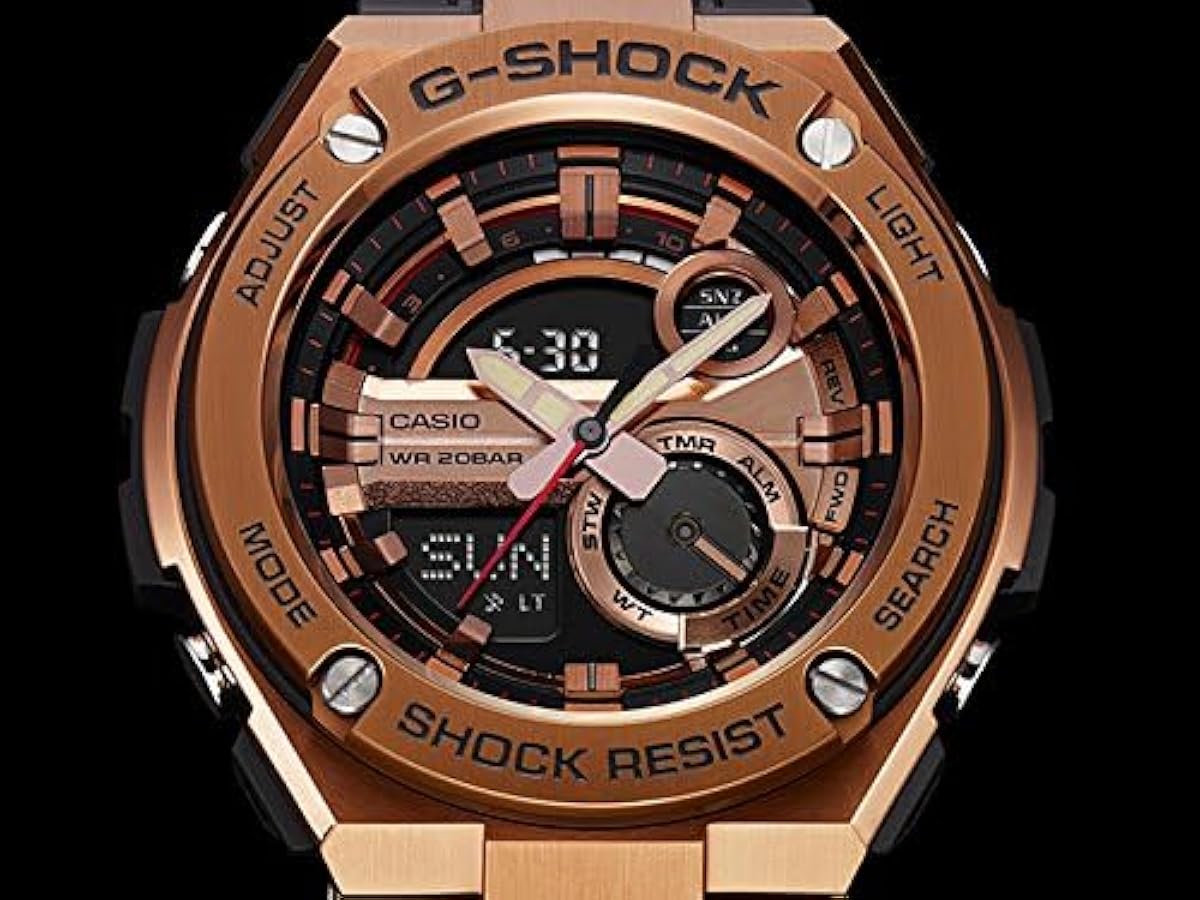 Amazon.co.jp: CASIO G-SHOCK GST-210B-4A ゴールド : ファッション